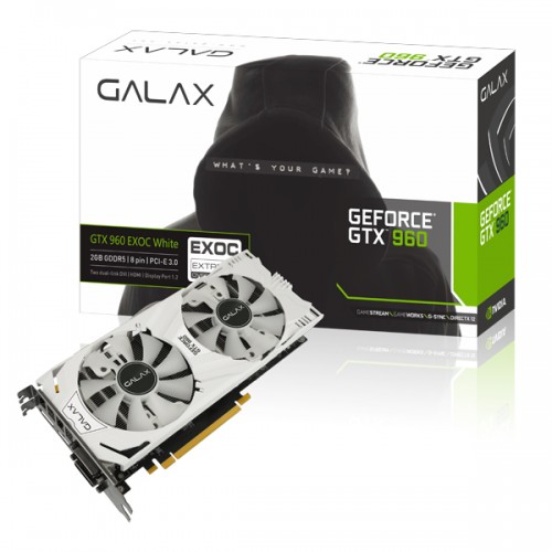 Galax Geforce Gtx 960 Exoc White 2gb 900 Series Graphics Card