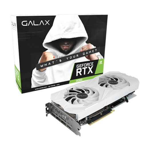 GALAX GeForce RTX™ 3060 EX White (1-Click OC Feature) - GeForce RTX™ 30  Series - Graphics Card