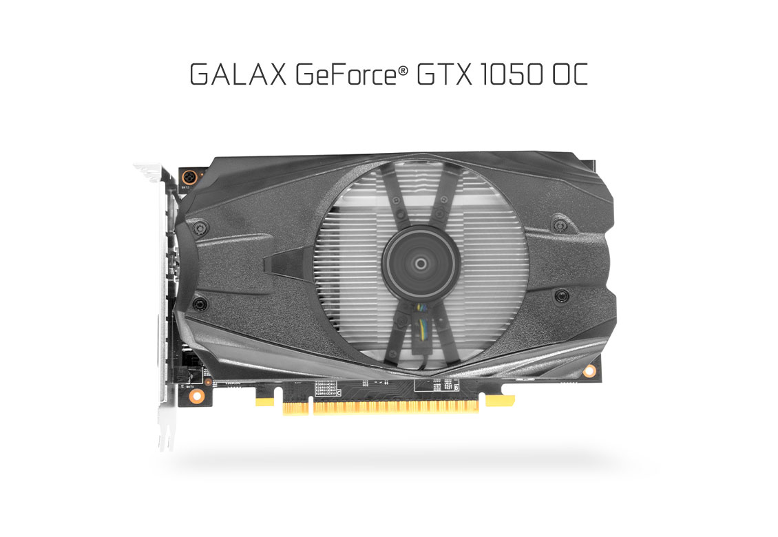 Galax GeForce GTX 1050 Ti 4GB GDDR5 128Bit PCIE OC Factory Overclocked ...