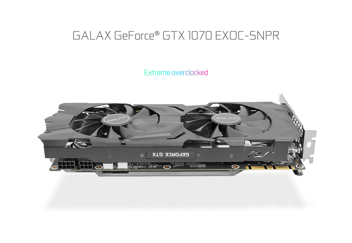GALAX GeForce® GTX 1070 EXOC-SNPR BLACK - EXOC-SNPR Series ...