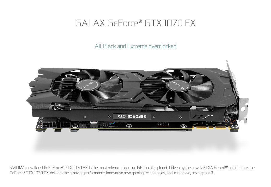 GALAX GeForce® GTX 1070 EX - Graphics Card