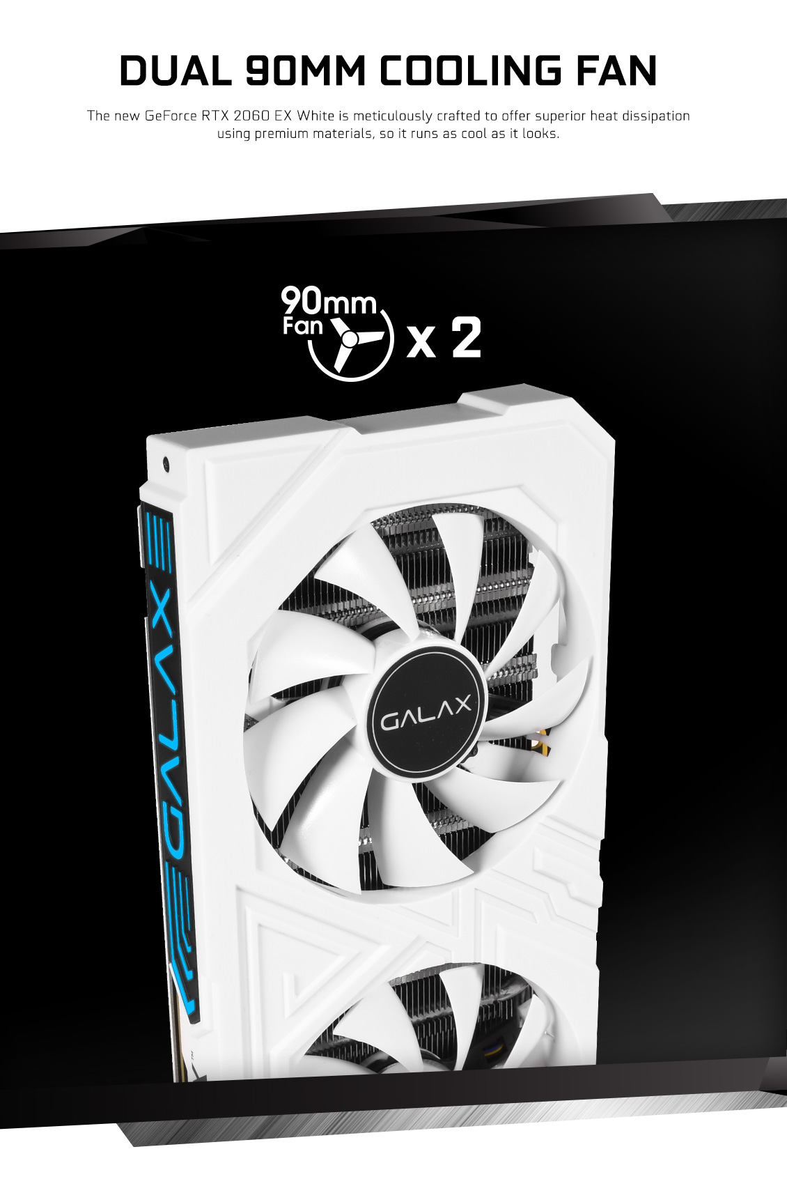 GALAX GeForce® 2060 EX WHITE (1-Click OC) - GeForce® RTX 2060 Series - GeForce RTX™ 20 Series - Graphics Card