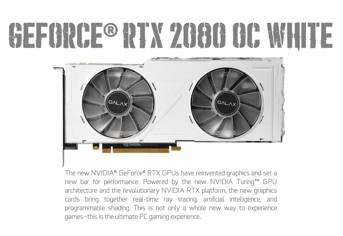 GALAX GeForce® RTX 2080 OC White 