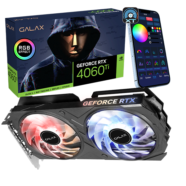 M*a様 GALAX GeForce RTX 4060 Ti 8GB Galax GeForce RTX™ 4060 Ti 8GB 1-Click OC 8GB GDDR6 128-bit/DP*3