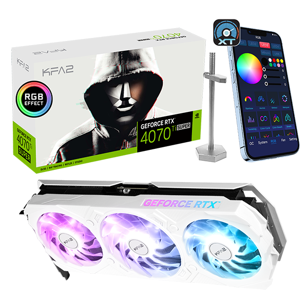 GeForce RTX™ 4070 Ti SUPER EX Gamer White 1-Click OC V2 GALAX