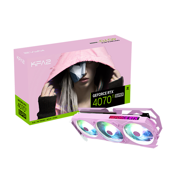 GeForce RTX™ 4070 Ti SUPER EX Gamer Pink 1-Click OC GALAX