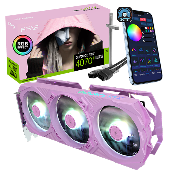 rtx4070 geforce pink ピンク galax 玄人志向 gpu 玄人志向、ピンクカラーのビデオカード「GK-RTX4070-E12GB/PINK/TP