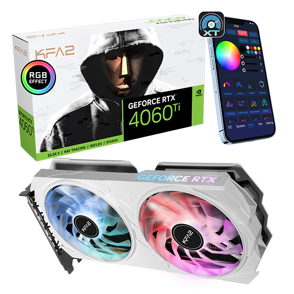 GeForce RTX™ 4060 Ti EX White 1-Click OC GALAX