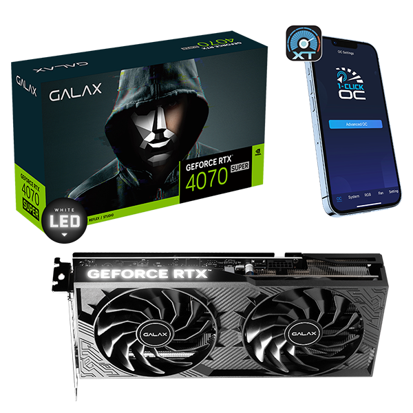 グラフィックボード・グラボ・ビデオカード GALAX RTX 4070 SUPER 1-Click OC 2X GeForce RTX™ 4070 SUPER 1-Click OC 2X V2 GALAX