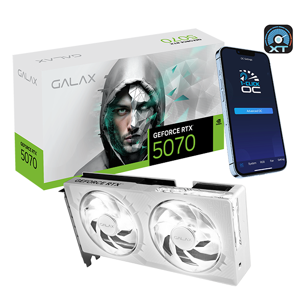 GeForce RTX™ 5070 1-Click OC White 2X GALAX