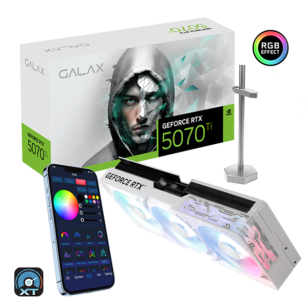 GALAKURO RTX 5070 Ti White 16GB【動作確認済】 GeForce RTX™ 5070 Ti 1-Click OC White GALAX