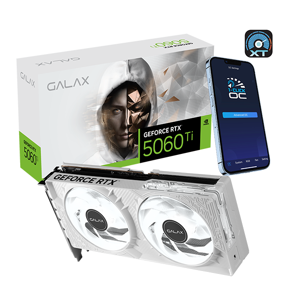 GeForce RTX™ 5060 Ti 1-Click OC 8GB White GALAX