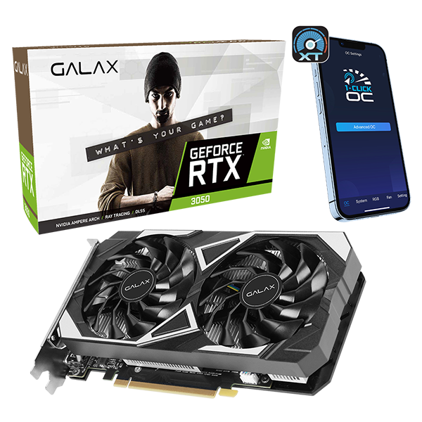 GALAX GeForce RTX 3050 グラフィックボード GeForce RTX™ 3050 EX 1-Click OC 6GB GALAX